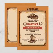 ハウダウン・パーティー 招待状 (正面/裏面)