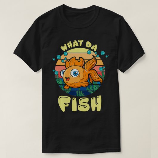 ハウダフィッシュフィッシャーマン魚釣り Tシャツ (デザイン正面)