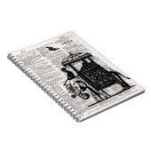 ハウダー辞書アートを持つ象 ノートブック (右側)