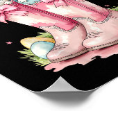 ハウディイースターウエスタンイースターバニーカウボーイブーツ ポスター (角)