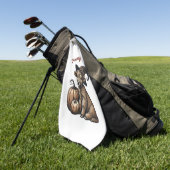 ハウディウィッチハロウィーンハイランドカウズ ゴルフタオル (グリーン)