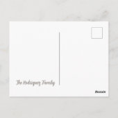 ハウディウィンターカウボーイ雪だるま ポストカード (裏面)