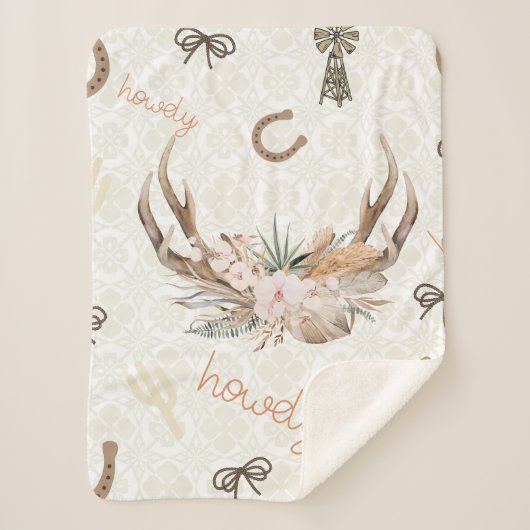 ハウディウェスタン毛布 シェルパブランケット (正面)