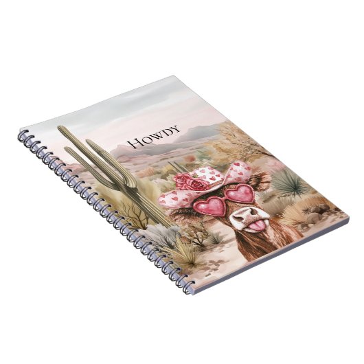 ハウディウエスタンカウインピンクハートサングラス ノートブック (右側)