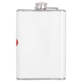 ハウディオールカウボーイ/女性のカーボーイハットピンクのアートワーク フラスク (裏面)