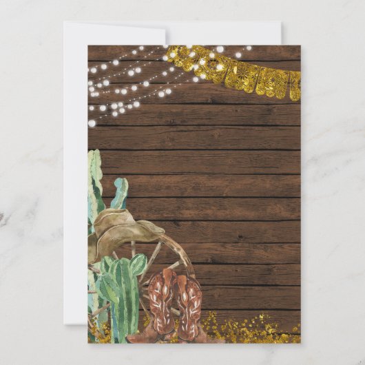 ハウディオールサウスウエスタンサウスサボーツ誕生日 招待状 (裏面)