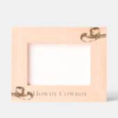 ハウディカウボーイウェスタンハット レーザー彫刻フレーム (正面)