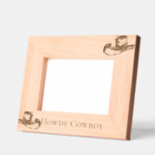 ハウディカウボーイウェスタンハット レーザー彫刻フレーム (左)