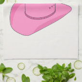 ハウディカウボーイハットピンク キッチンタオル (折り畳み)