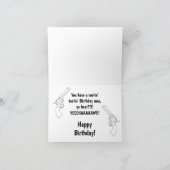 ハウディカウボーイユーモアウエスタン誕生日カード シーズンカード (内部)