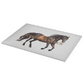 ハウディカウボーイ女性のカーボーイホース カッティングボード (角)