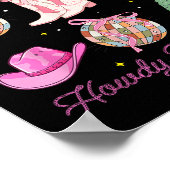 ハウディクリスマスインクコケットボウクリスマスツリーウェスタン ポスター (角)