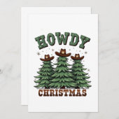 ハウディクリスマスサボスウェスタンクリスマス 招待状 (正面/裏面)