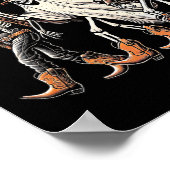 ハウディグールズスケルトンカウボーイウェスタンロデオハロウ ポスター (角)