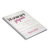 ハウディゴージャスカントリーウエスタンシックフローラ ノートブック (右側)