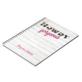 ハウディゴージャスカントリーウエスタンシックフローラ ノートブック (左側)