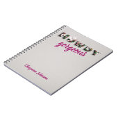 ハウディゴージャスナチュラルリネンシックフローラ ノートブック (左側)