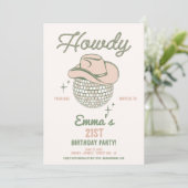 ハウディディスコバースデーパーティー招待状 招待状 (スタンド正面)