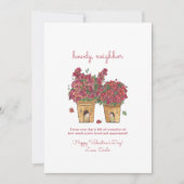 ハウディネイバーバレンタインズデイホリデーカード シーズンカード (正面)