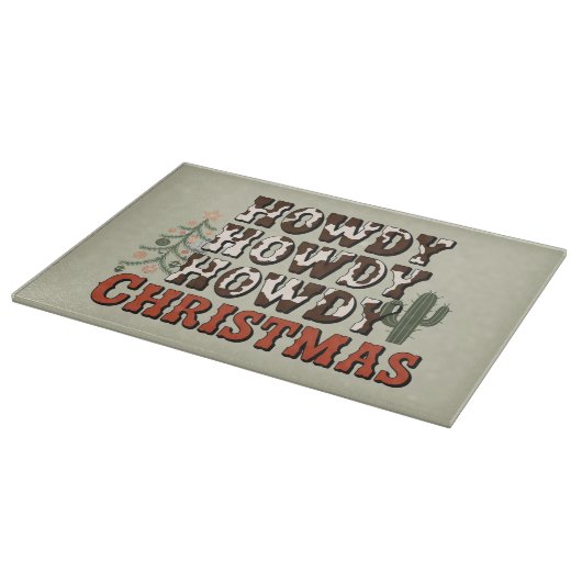 ハウディハウディクリスマスファミリークリスマスパーティーギフト カッティングボード (角)