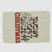 ハウディハウディクリスマスファミリークリスマスパーティーギフト ゴルフタオル (横)