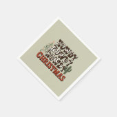 ハウディハウディクリスマスファミリークリスマスパーティーギフト スタンダードカクテルナプキン (角)