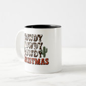 ハウディハウディクリスマスファミリークリスマスパーティーギフト ツートーンマグカップ (正面左)