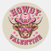 ハウディバレンタインカウヴァレンティネスDa&Yコケットラブ ラウンドシール (正面)