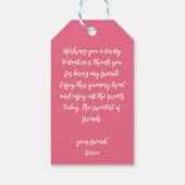 ハウディバレンタインハートコーウィドウェスタン ギフトタグ (裏面)