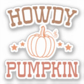 ハウディパンプキンウェスタン秋 シール (正面)