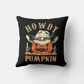 ハウディパンプキンオータムウエスタンハロウィーンヴィンテージロッド クッション (裏面)