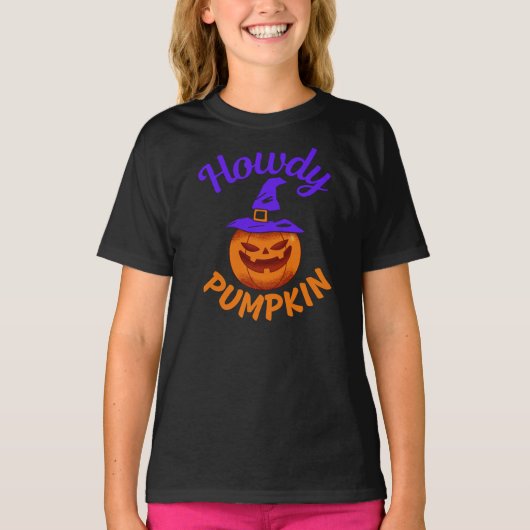 ハウディパンプキンハロウィーンTシャツ Tシャツ (正面)