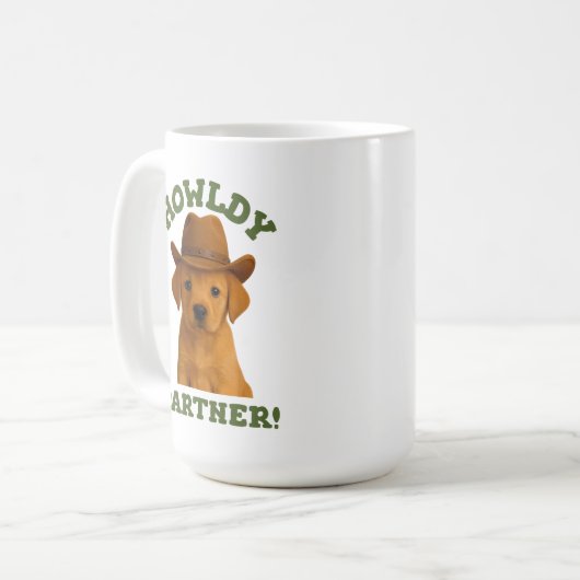 ハウディパートナーかわいいカウボーイポップ  コーヒーマグカップ (正面左)