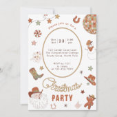 ハウディパートナーウェスタンクリスマスパーティー 招待状 (正面)