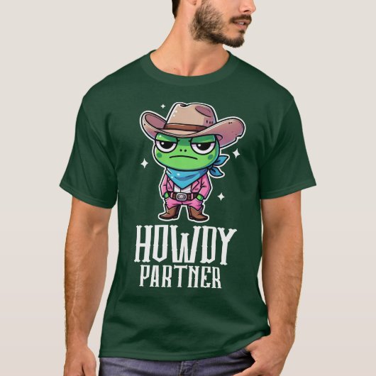 ハウディパートナーカウボーイカエル Tシャツ (正面)