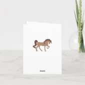 ハウディパートナーブラウンホースとカウボーイハットウェスタン カード (裏面)