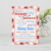 ハウディベビーウエスタンシャワー招待状 招待状 (スタンド正面)