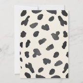 ハウディベビーリトル女性のカーボーイベビーシャワー 招待状 (裏面)