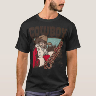 ハウディホスカウボーイサンタクリスマスウェスタンヴィンテージH Tシャツ