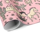 ハウディホリデーズカウボーイウェスタンハンドドロッド ラッピングペーパー (ロールコーナー)