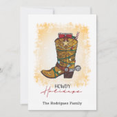 ハウディホリデーズクリスマスライトカウボーイブーツ シーズンカード (正面)