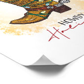 ハウディホリデーズクリスマスライトカウボーイブーツ ポスター (角)