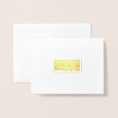 ハウディホリデーズテキサス州クリスマスグリーティングカード 箔カード (裏面封筒付き)