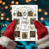 ハウディホリデーフォトウェスタン手描き投げ縄フレーム シーズンカード