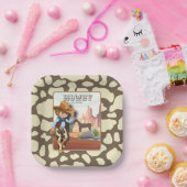 ハウディホーウィーズ最初の誕生日アニマルプリント紙プラン ペーパープレート (パーティー)