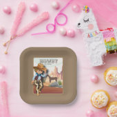 ハウディホーウィーズ最初の誕生日アニマルプリント紙プラン ペーパープレート (パーティー)