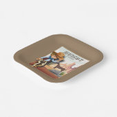 ハウディホーウィーズ最初の誕生日アニマルプリント紙プラン ペーパープレート (傾斜あり)