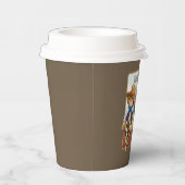 ハウディホーウィーズ最初の誕生日アニマルプリント紙cu 紙コップ (右)