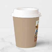 ハウディホーウィーズ最初の誕生日アニマルプリント紙cu 紙コップ (右)