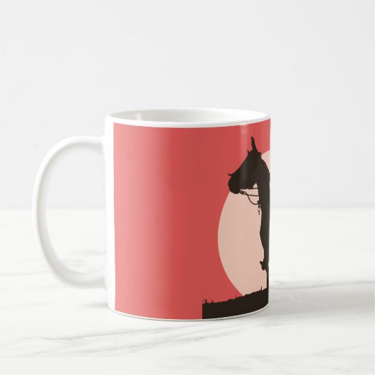 ハウディランチカウボーイホースウェスタンコーヒーマグ コーヒーマグカップ (左)